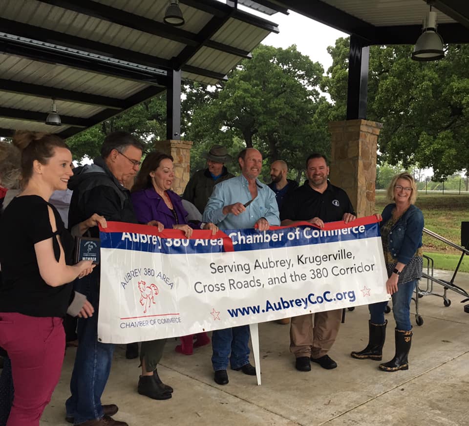 Mustang SUD Attends Chamber of Commerce Ribbon Cutting for Town of Crossroads
